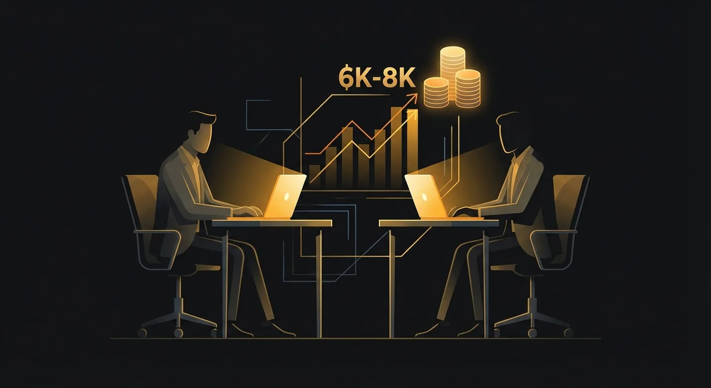 Laptop showing YouTube analytics dashboard with dollar signs and growth charts, representing faceless channel revenue success